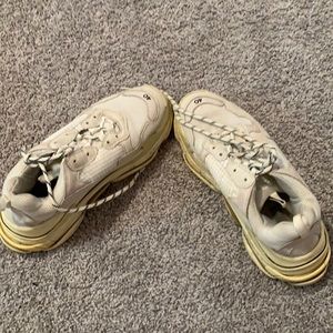 Balenciaga triple s sneakers! They are white and pink!